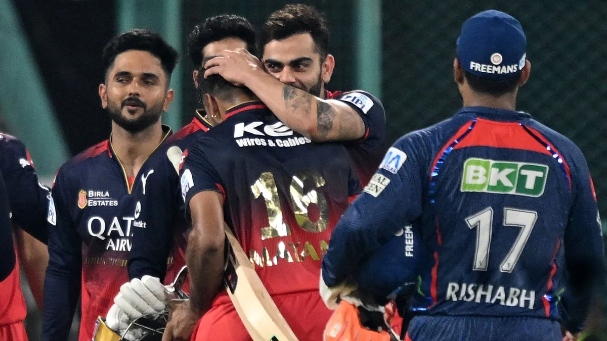 RCB vs LSG हेड टू हेड रिकॉर्ड, जानिए IPL में किस टीम का पलड़ा भारी RCB vs LSG head to head record in IPL showing Royal Challengers Bengaluru vs Lucknow Super Giants match action