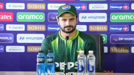 Sahibzada Farhan speaking in press conference during T20 World Cup 2026