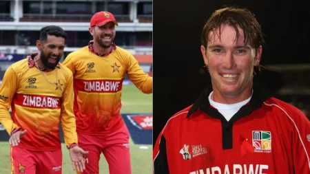 Zimbabwe cricketer Brendan Taylor representing his country in T20 World Cup across different years including 2007 and 2026.
