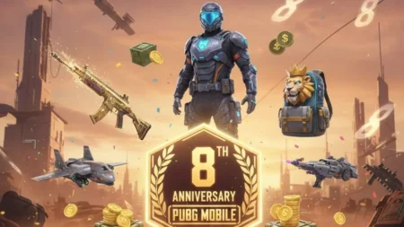 What will be available for free on PUBG Mobile 8th Anniversary?