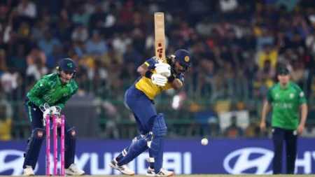 SL vs IRE T20 World Cup 2026 first innings where Sri Lanka scored 163 runs against Ireland