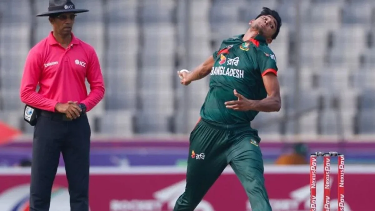 Bangladesh fast bowler Nahid Rana 