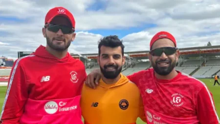 Haris Rauf, Shadab Khan and Shaheen Afridi and in The Hundred match