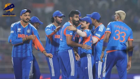 Indian cricket team celebrating after reaching T20 World Cup 2026 semi final
