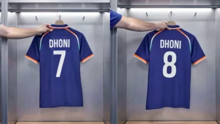 MS Dhoni Jersey Number