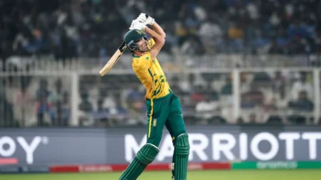 SA vs NZ: सेमीफाइनल में साउथ अफ्रीका ने बनाए 169 रन, मार्को यांसिन ने खेली तूफानी पारी Marco Jansen batting during South Africa innings vs New Zealand T20 World Cup 2026 semifinal