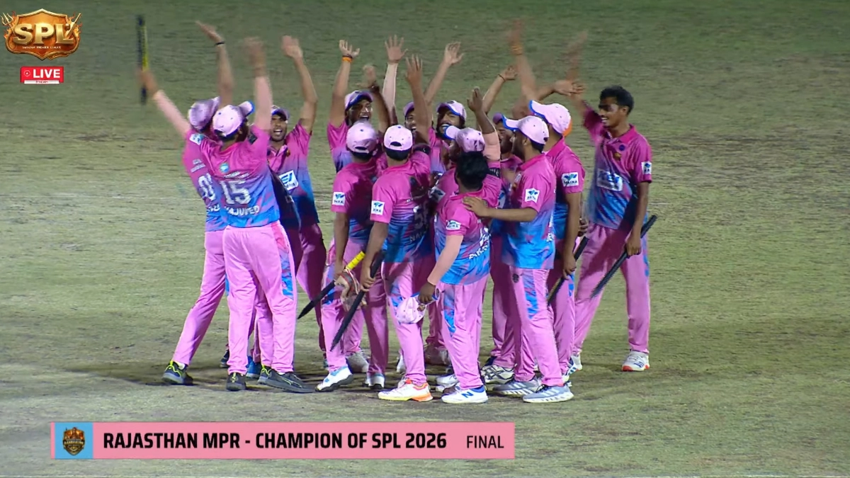 Sanatan Premier League 2026 Final: राजस्थान महाराणा प्रताप राणबांकुरे बने चैंपियन, मध्य प्रदेश को हराकर जीता खिताब Sanatan Premier League 2026 Final: राजस्थान महाराणा प्रताप राणबांकुरे बने चैंपियन, मध्य प्रदेश को हराकर जीता खिताब