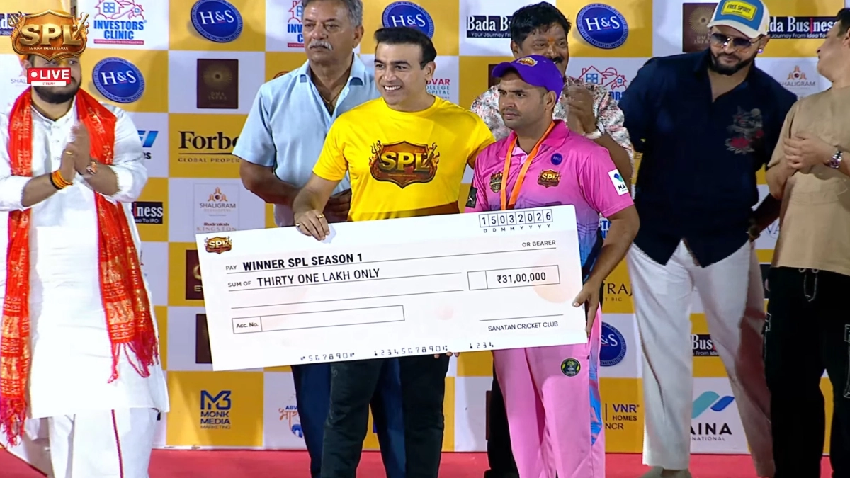 Sanatan Premier League 2026 Final: राजस्थान महाराणा प्रताप राणबांकुरे बने चैंपियन, मध्य प्रदेश को हराकर जीता खिताब Sanatan Premier League 2026 Final: राजस्थान महाराणा प्रताप राणबांकुरे बने चैंपियन, मध्य प्रदेश को हराकर जीता खिताब