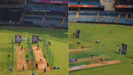 T20 World Cup 2026: IND vs ENG सेमीफाइनल से पहले वानखेड़े की पिच बनी रहस्य, घास देखकर बढ़ी गेंदबाजों की उम्मीद Wankhede Stadium pitch with visible green grass before India vs England T20 World Cup 2026 semifinal