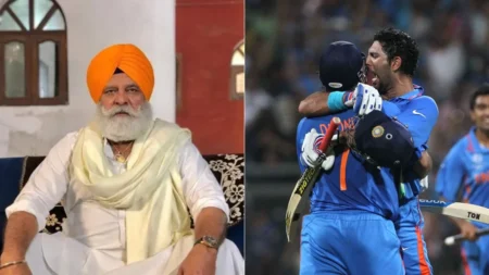 Yograj Singh, MS Dhoni and Yuvraj Singh
