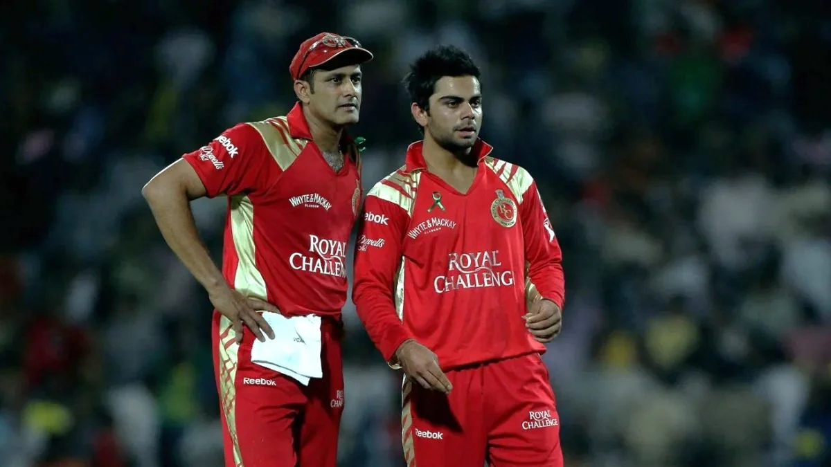 विराट कोहली ने चुनी RCB की ऑल टाइम प्लेइंग XI, अनिल कुंबले को दी खास जगह Virat Kohli names his all-time Royal Challengers Bengaluru playing XI ahead of IPL 2026