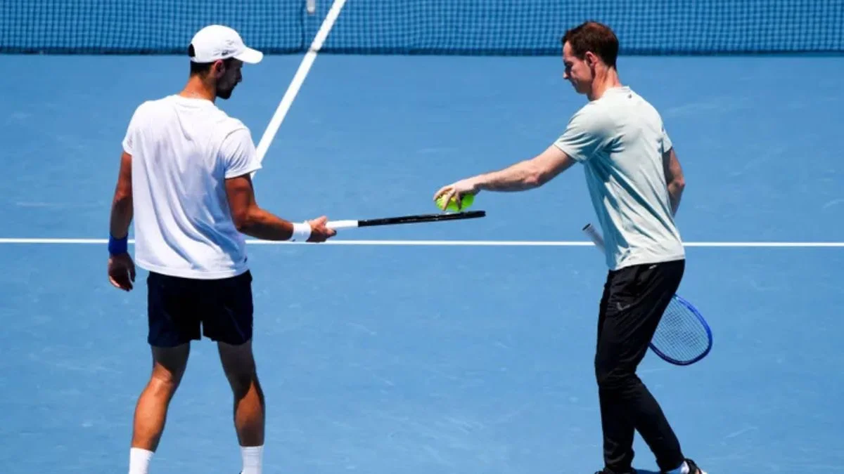 Andy Murray and Novak Djokovic
