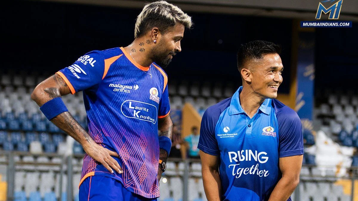 Hardik Pandya and Sunil Chhetri