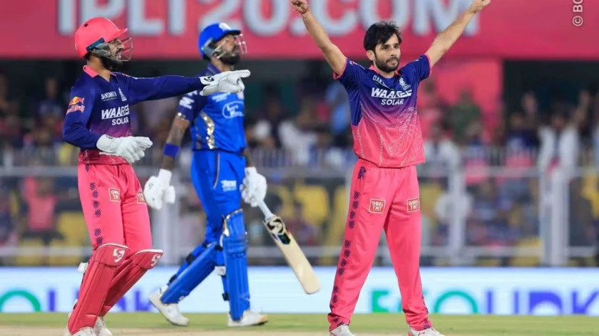 RR vs MI: राजस्थान रॉयल्स ने मुंबई को 27 रनों से हराकर लगाई जीत की हैट्रिक RR vs MI: Rajasthan Royals defeated Mumbai by 27 runs to achieve a hat-trick of wins