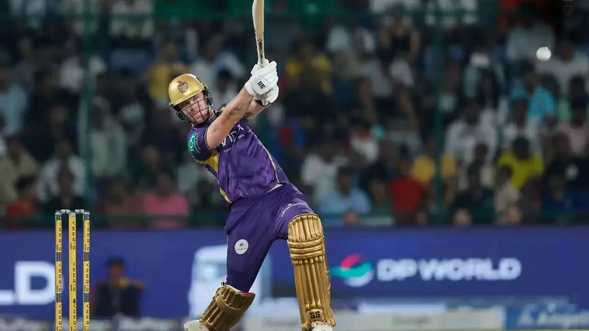 फिन एलन ने एक पारी में लगाए 10 छक्के, मैकुलम और रसेल की लिस्ट में हुए शामिल Finn Allen became the third batsman to hit the most sixes in an innings for KKR.