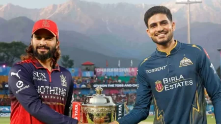 Narendra Modi Stadium batting first or chasing record before RCB vs GT IPL 2026 Final