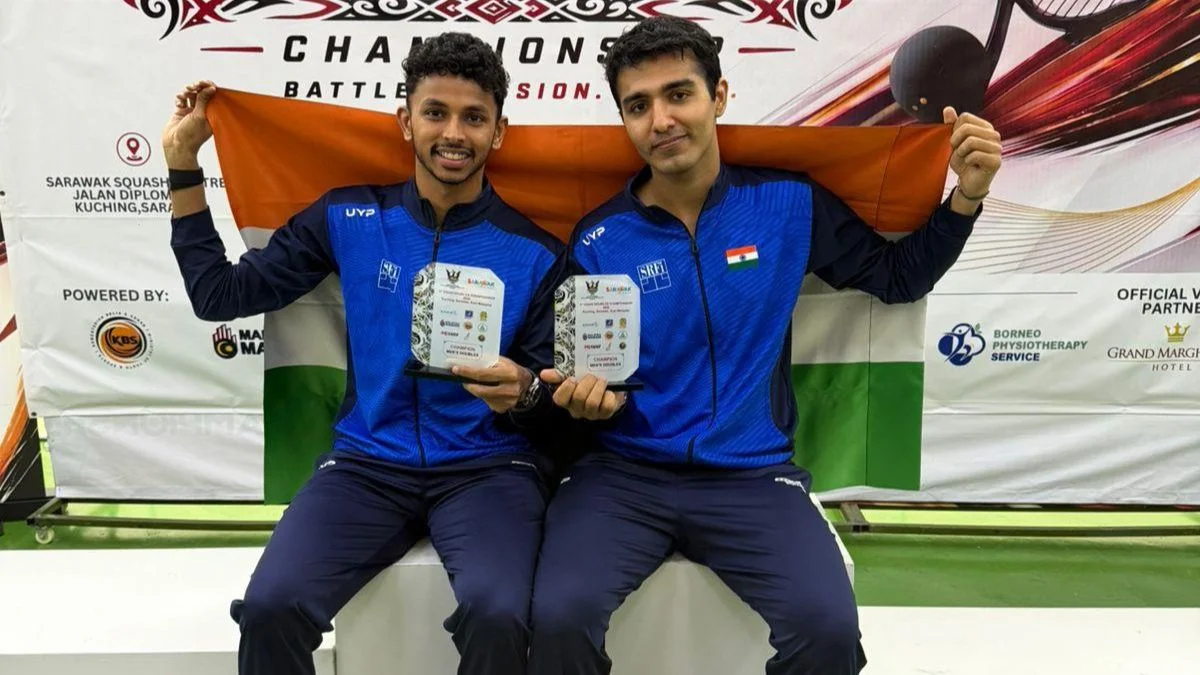 Asian Doubles Squash Championships 2026: अभय-वेलावन ने लगातार तीसरी बार जीता एशियन डबल्स स्क्वैश खिताब, पाकिस्तान को दी मात Abhay Singh and Velavan Senthilkumar