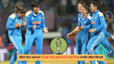 5 Indian batsmen hit the most sixes in the Women's T20 World Cup