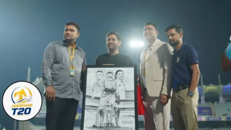 आईपीएल 2026 के बाद पहली बार दिखे एमएस धोनी, झारखंड टी20 लीग का किया आगाज MS Dhoni attended the opening ceremony of the Jharkhand T20 League