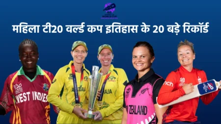 महिला टी20 वर्ल्ड कप इतिहास के 20 सबसे बड़े रिकॉर्ड - Suzie Bates, Meg Lanning, Deandra Dottin, and Danni Wyatt-Hodge.